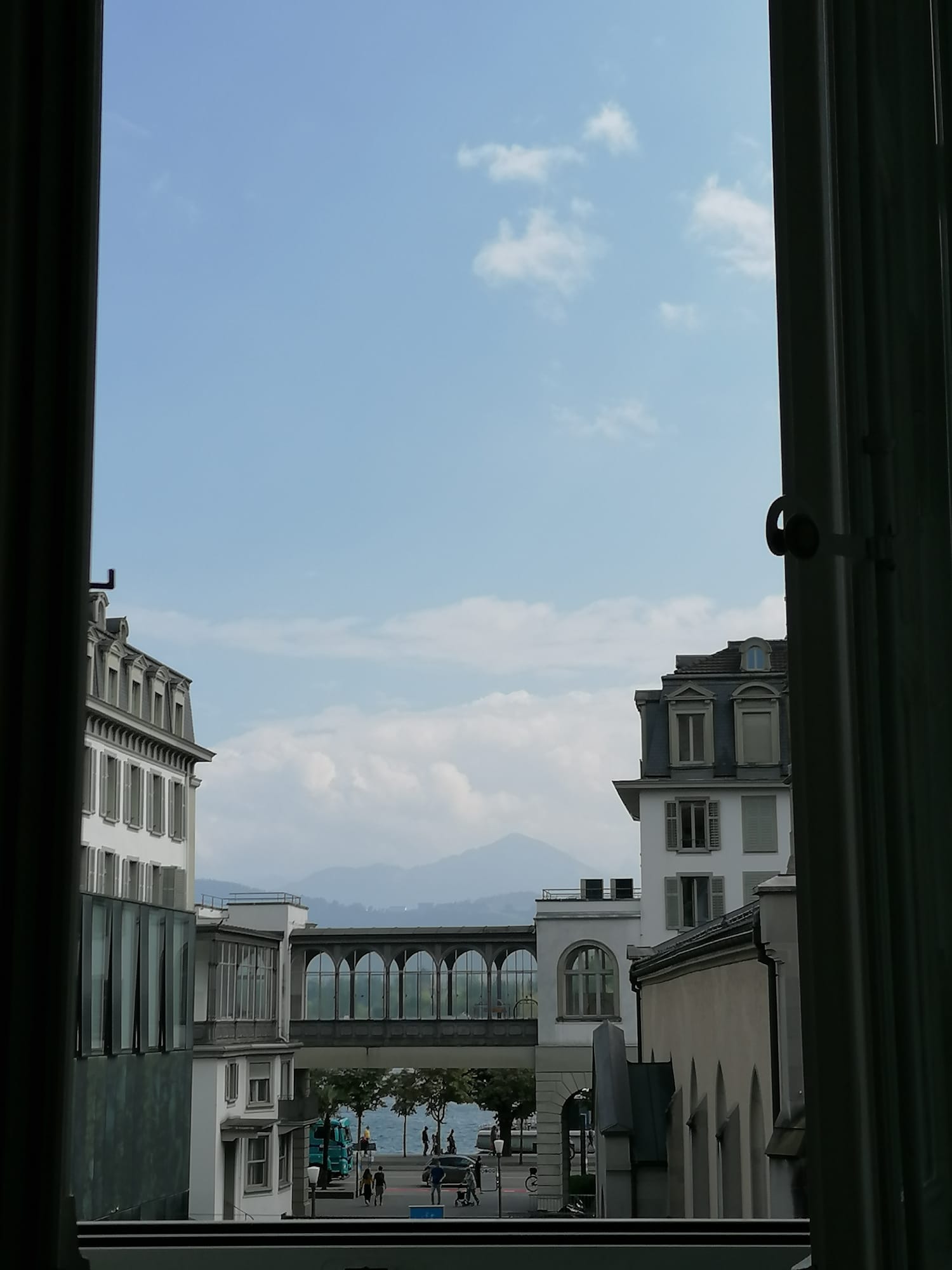Blick aus Fenster Zimmer 3